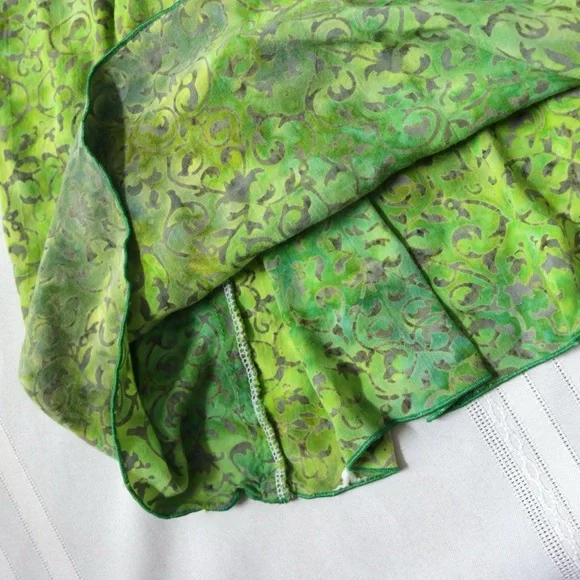 Green boho fairy princess dress - Picture 6 of 14